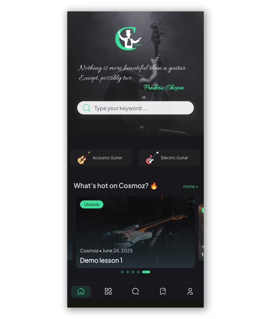 Cosmoz Music Application